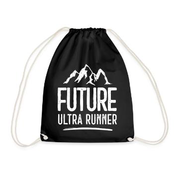 Future Ultra Runner - Drawstring Bag - black - Front