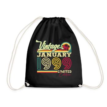 Né le 24 janvier 1999 Gift Man - Sac de sport léger - noir - Devant
