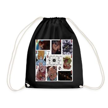 Gods of Ahr - Drawstring Bag - black - Front