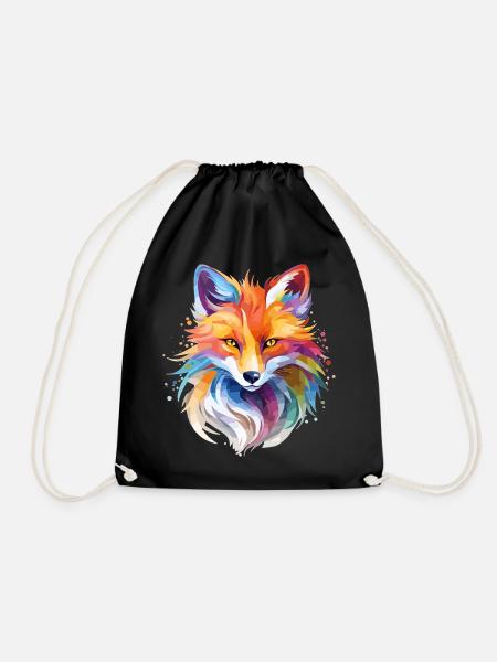 Fuchs Design - Turnbeutel - Schwarz