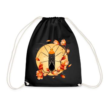 Anisoscelis alipes Punaise des feuilles et magnolia - Sac de sport léger - noir - Devant
