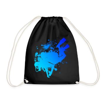 Free Dive Women's Men's Diving Diving Scuba Diving - Drawstring Bag - black - Front