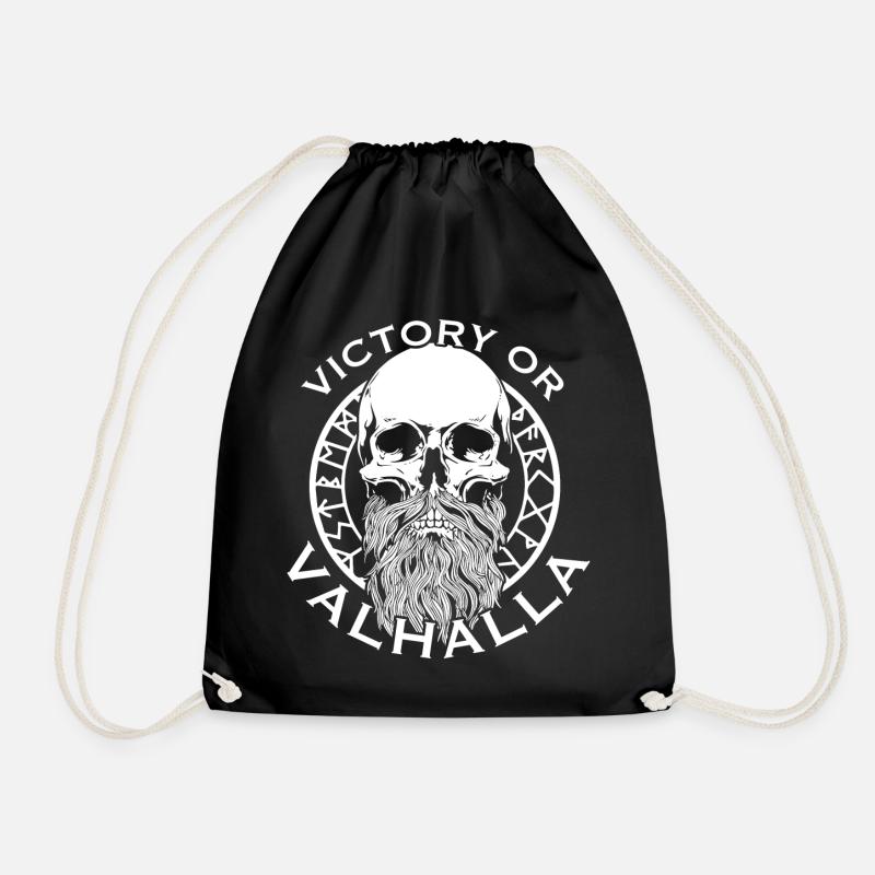 Victoria or Valhalla - Drawstring Bag - black