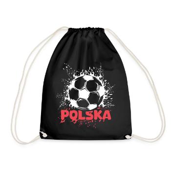 Polska football explosion Pologne ballon fan symbole - Sac de sport léger - noir - Devant
