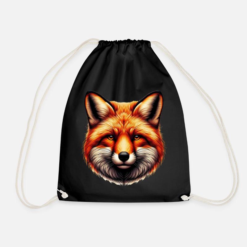 Fuchs - Turnbeutel - Schwarz