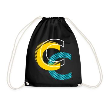 Lettre initiale C - Sac de sport léger - noir - Devant