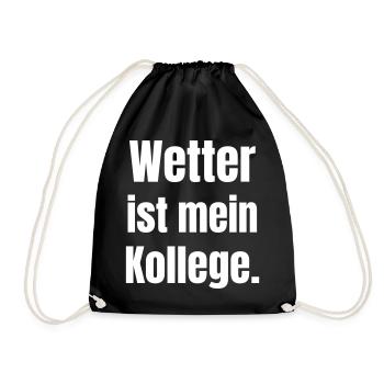 La météo est mon collègue - Sac de sport léger - noir - Devant
