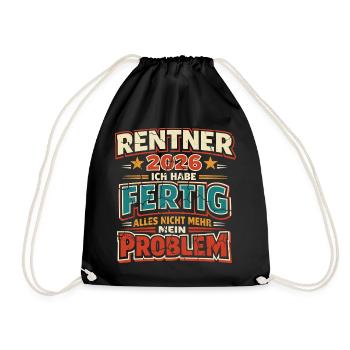 Retraités 2026 J’ai terminé ma retraite - Sac de sport léger - noir - Devant