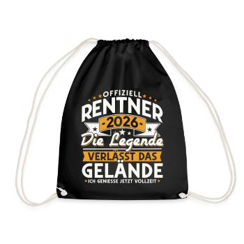 Retraités 2026 - La légende quitte le site - Sac de sport léger - noir - Devant