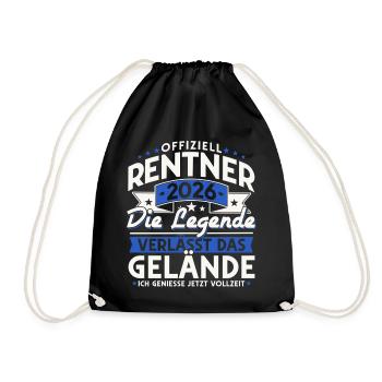 Retraités 2026 - La légende quitte le site - Sac de sport léger - noir - Devant