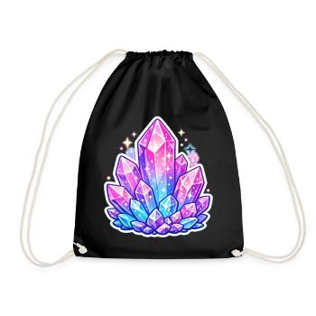 Colorful Crystal Dreams - Drawstring Bag - black - Front