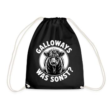 Graphique du cercle de vache de Galloway - Sac de sport léger - noir - Devant