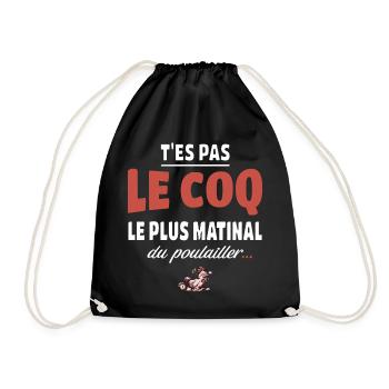 T’es pas le coq le plus matinal du poulailler - Sac de sport léger - noir - Devant
