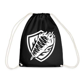 Döner Symbol Dönerskeß - Drawstring Bag - black - Front