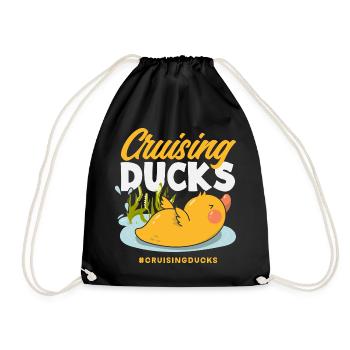 Motifs drôles de canards Citons amoureux de canards - Sac de sport léger - noir - Devant