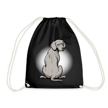 Weimaraner Weimaraner Owner Weimaraner Enthusiast - Drawstring Bag - black - Front