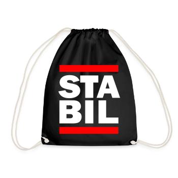 STABIL - BARS - Turnbeutel - Schwarz - Vorne