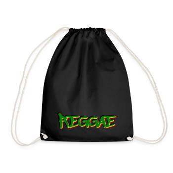 reggae - Drawstring Bag - black - Front