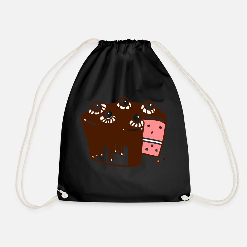 Torte Partnershirt - yummy mummy - Turnbeutel - Schwarz