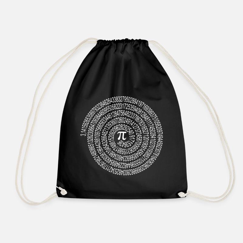 SPIRAL (dark) - Drawstring Bag - black