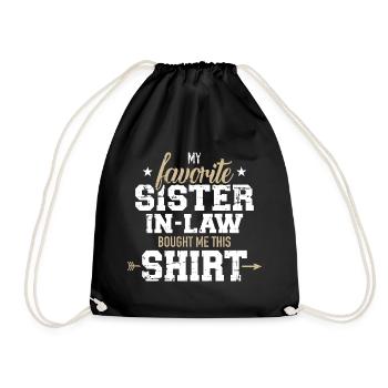 belle-soeur - Sac de sport léger - noir - Devant