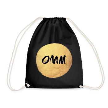 Cercle de Yoga Or om Méditation Inde Soleil Relax - Sac de sport léger - noir - Devant