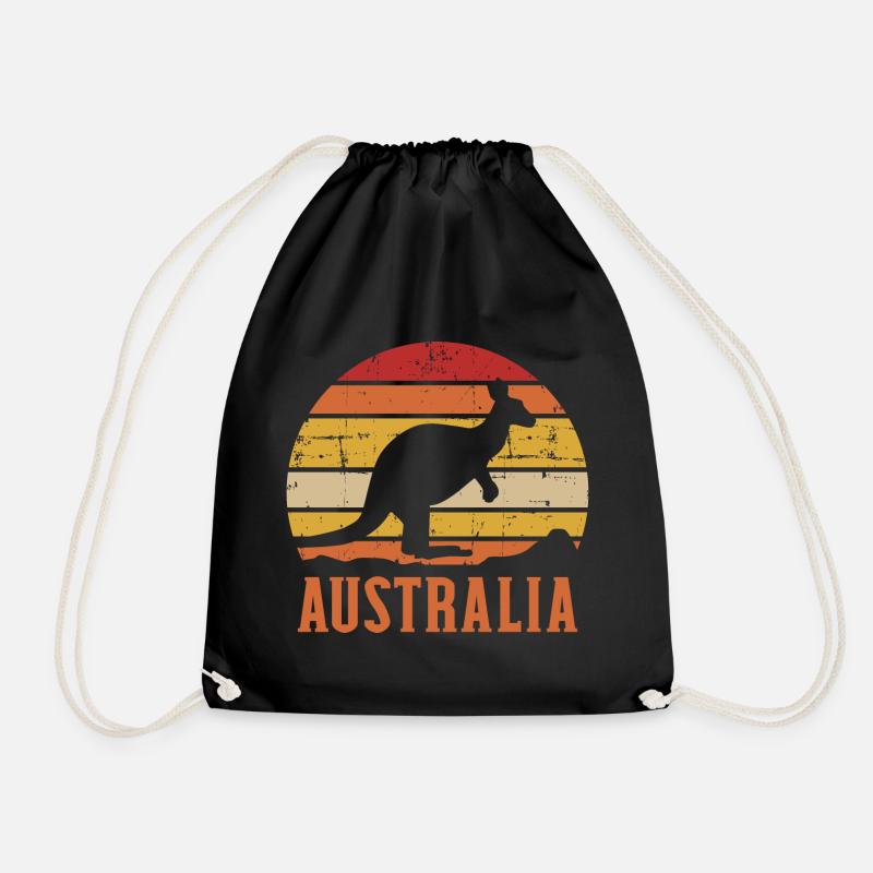 Australien - Turnbeutel - Schwarz