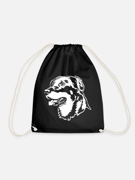 Beauceron Kopf "Black Edition" - Turnbeutel - Schwarz