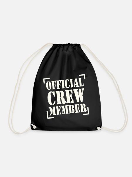 official crew member - Turnbeutel - Schwarz