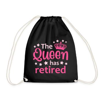 Pension Retirement Pensioner - Drawstring Bag - black - Front
