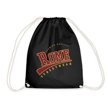 Rom Rome Italien College High School Style - Turnbeutel - Schwarz - Vorne