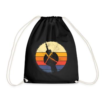 Berlin Allemagne City Skyline Vintage Rétro - Sac de sport léger - noir - Devant