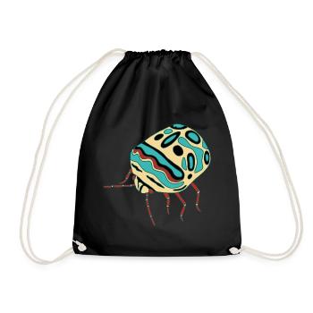 Multicolored insect - Drawstring Bag - black - Front