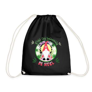 c'est les vacances de noël - Sac de sport léger - noir - Devant