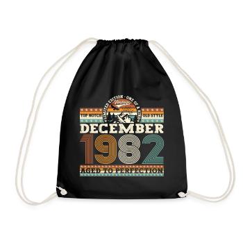 Décembre Millésime 1982 40ème Cadeau d’Anniversaire - Sac de sport léger - noir - Devant