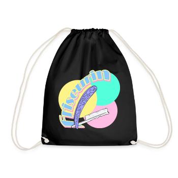 Hairdresser Razor Hairdresser Salon - Drawstring Bag - black - Front