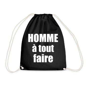 Homme a tout faire - Sac de sport léger - noir - Devant