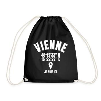 Autriche, Vienne, viennois - Sac de sport léger - noir - Devant