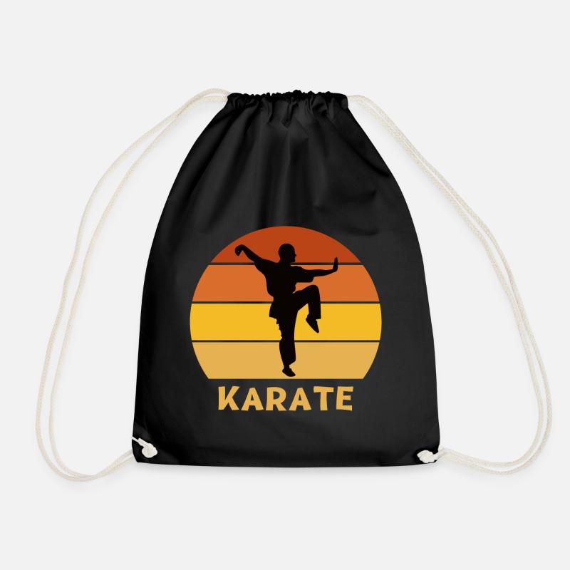 Karate, Karate-Fan, mach Karate - Turnbeutel - Schwarz
