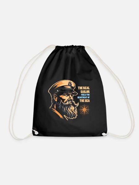 The real sailor - Turnbeutel - Schwarz