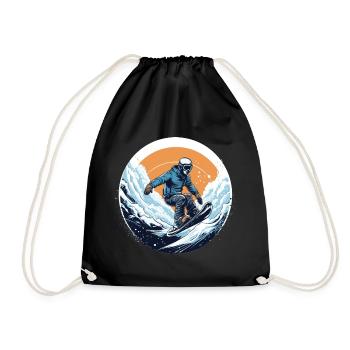 Snowboard ou ski puis après-ski - Sac de sport léger - noir - Devant