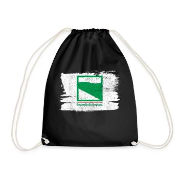 Drapeau de l’Émilie-Romagne Italie drapeau paix Vintage - Sac de sport léger - noir - Devant