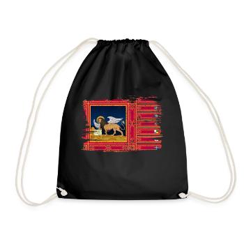 Veneto Flag Flag Italy Peace Vintage - Drawstring Bag - black - Front