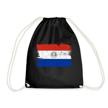 Paraguay Flag Flag Peace Vintage - Drawstring Bag - black - Front