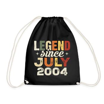 July 2004 Birthday Gift July 2004 Birthday - Drawstring Bag - black - Front