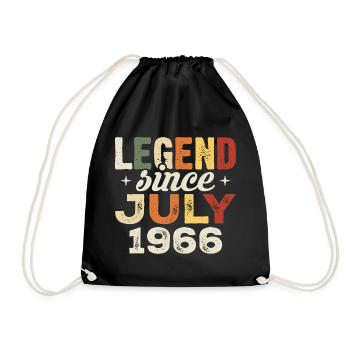 Cadeau d’anniversaire de juillet 1966 Anniversaire de juillet 1966 - Sac de sport léger - noir - Devant