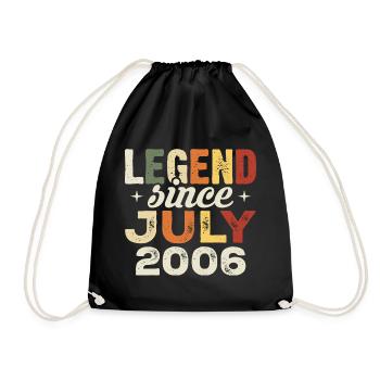 July 2006 Birthday Gift July 2006 Birthday - Drawstring Bag - black - Front