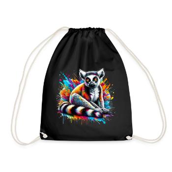 Lémurien - Sac de sport léger - noir - Devant
