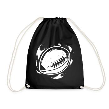 Football Graphics - Drawstring Bag - black - Front