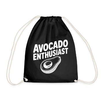 Passionné d’avocat - Sac de sport léger - noir - Devant